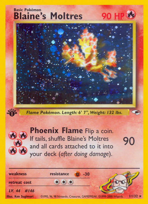 Blaine's Moltres (1/132) [Gym Heroes 1st Edition] - Just $40.25! Shop now at Retro Gaming of Denver