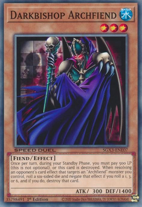 Darkbishop Archfiend [SGX3-ENE07] Common - for just $0.10! 