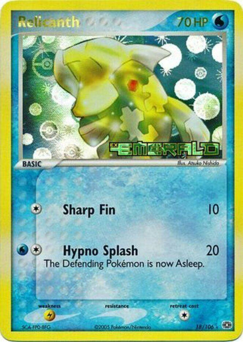 Relicanth (18/106) (Stamped) [EX: Emerald] - for just $17.20! 