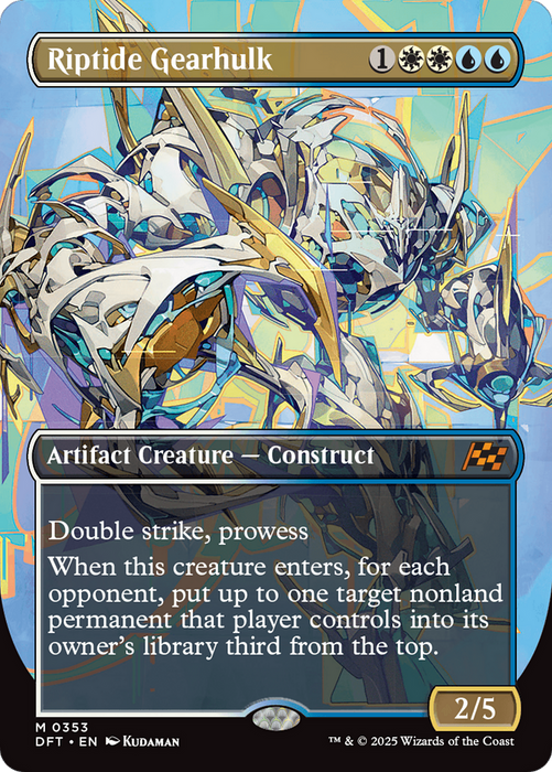 Riptide Gearhulk (DFT-353) - Aetherdrift (Borderless) Foil - for just $2.21! 