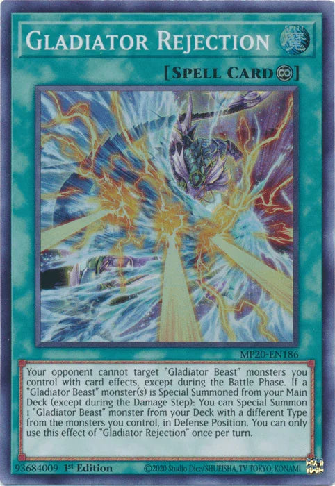 Gladiator Rejection [MP20-EN186] Super Rare - for just $0.15! 