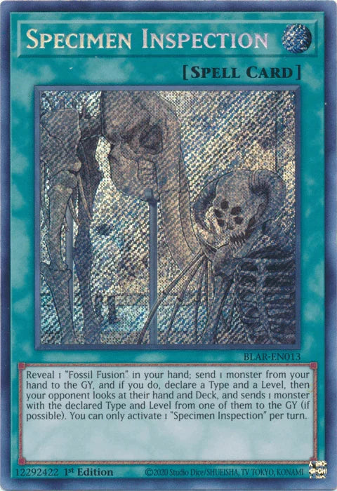 Specimen Inspection [BLAR-EN013] Secret Rare - for just $0.10! 