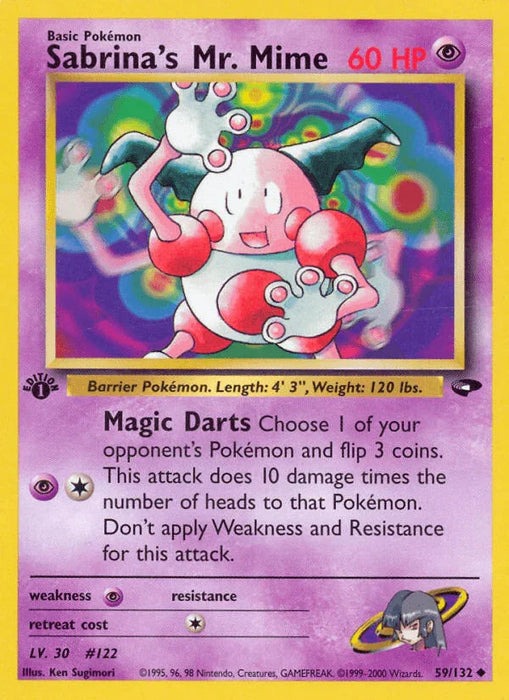 Sabrina's Mr. Mime (59/132) [Gym Challenge 1st Edition] - for just $1.70! 