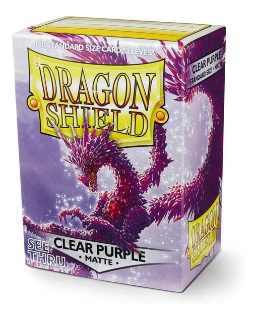 Dragon Shield: Standard 100ct Sleeves - Clear Purple (Matte) - Just $0! Shop now at Retro Gaming of Denver