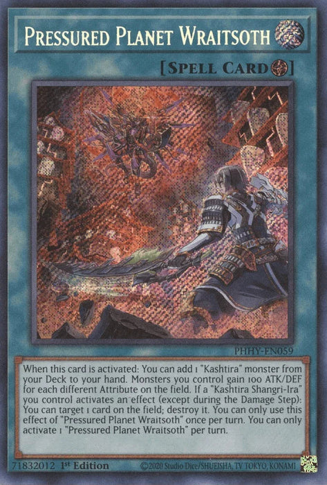 Pressured Planet Wraitsoth [PHHY-EN059] Secret Rare - for just $0.95! 