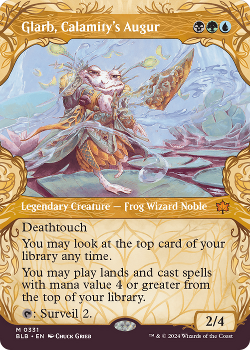 Glarb, Calamity's Augur (BLB-331) - Bloomburrow: (Showcase) (Borderless) - for just $2.16! 