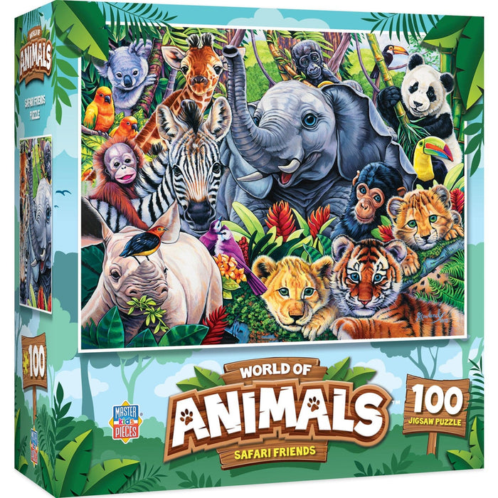 World of Animals - Safari Friends 100 Piece Jigsaw Puzzle - for just $9.99! 