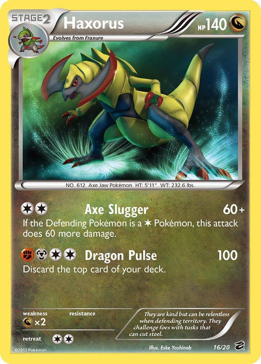 Haxorus (16/20) (Blister Exclusive) [Black & White: Dragon Vault] - for just $10.60! 