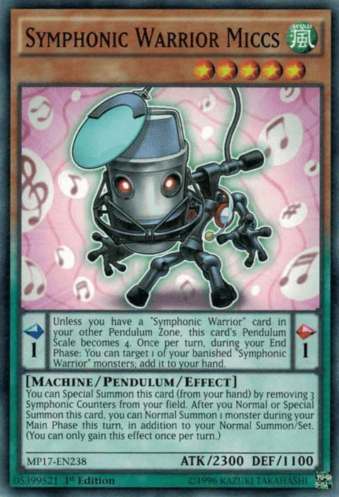 Symphonic Warrior Miccs [MP17-EN238] Common - for just $0.10! 