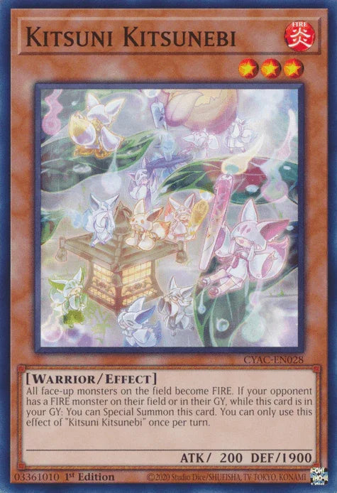 Kitsuni Kitsunebi [CYAC-EN028] Common - for just $0.10! 