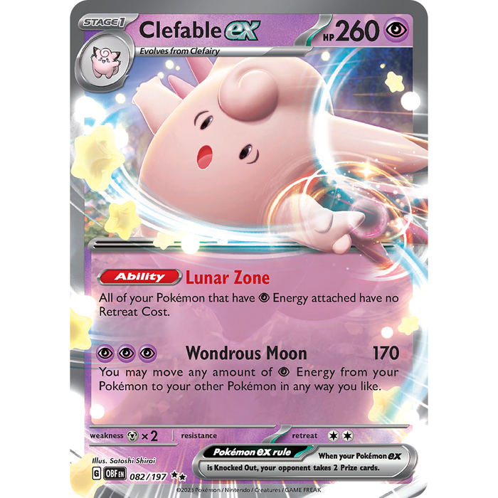 Clefable ex (082/197) [Scarlet & Violet: Obsidian Flames] - Just $0.38! Shop now at Retro Gaming of Denver