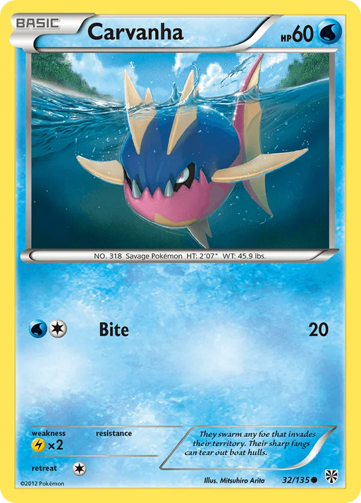 Carvanha (32/135) [Black & White: Plasma Storm] - for just $0.10! 