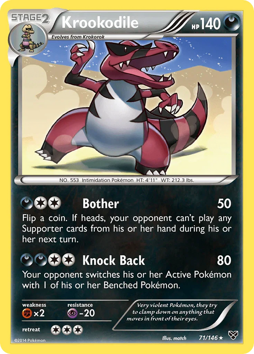 Krookodile (71/146) [XY: Base Set] - for just $0.20! 