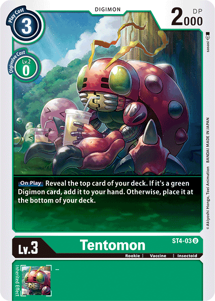 Tentomon [ST4-03] [Starter Deck: Giga Green] - Just $0.09! Shop now at Retro Gaming of Denver