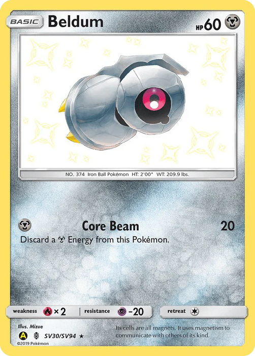 Beldum (SV30/SV94) [Sun & Moon: Hidden Fates - Shiny Vault] - for just $1.15! 