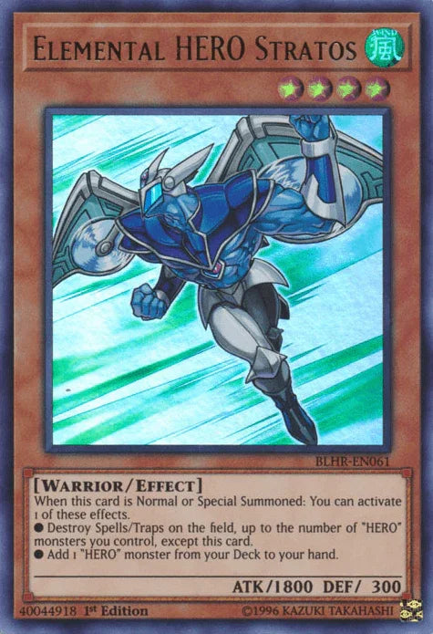 Elemental Hero Stratos [BLHR-EN061] Ultra Rare - for just $2.40! 