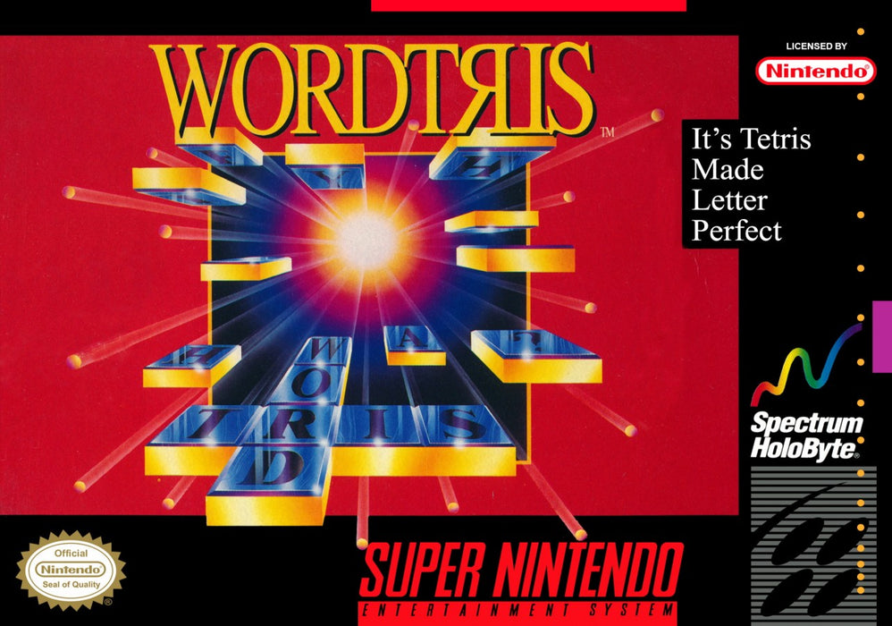 Wordtris – Super Nintendo Entertainment System (SNES) - for just $3.99! 