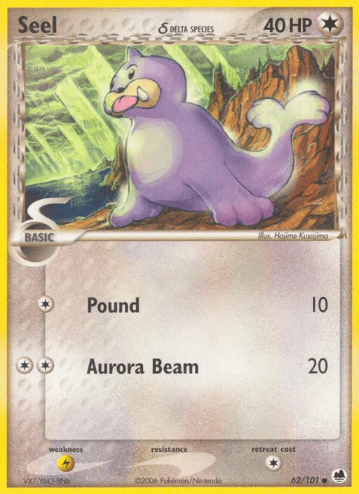 Seel (62/101) (Delta Species) [EX: Dragon Frontiers] - for just $0.30! 