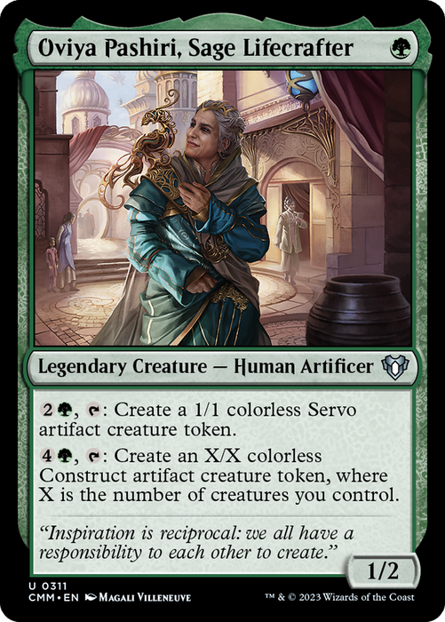 Oviya Pashiri, Sage Lifecrafter (CMM-311) - Commander Masters - for just $0.05! 