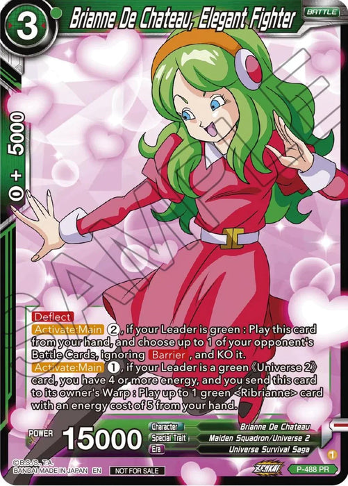 Brianne De Chateau, Elegant Fighter (Zenkai Series Tournament Pack Vol.3) (P-488) [Tournament Promotion Cards] - for just $0.15! 