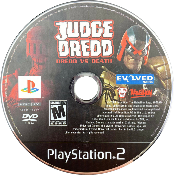 Judge Dredd Dredd vs Death – PlayStation 2 (PS2) - for just $0! 