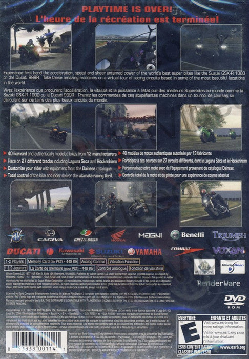 Suzuki Super-Bikes II: Riding Challenge – PlayStation 2 (PS2) - for just $2.99! 