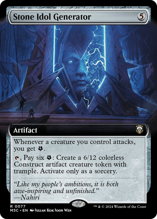 Stone Idol Generator (Extended Art) (Ripple Foil) [Modern Horizons 3 Commander] - Just $0.45! Shop now at Retro Gaming of Denver