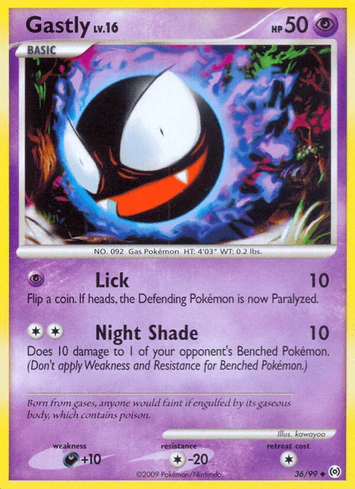 Gastly (36/99) [Platinum: Arceus] - for just $0.55! 