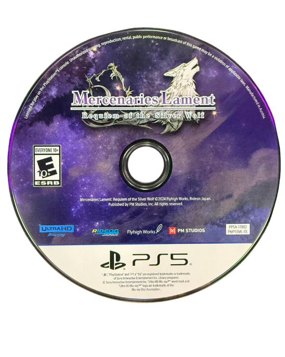 Mercenaries Lament: Requiem of the Silver Wolf — Playstation 5 (PS5) - for just $0! 