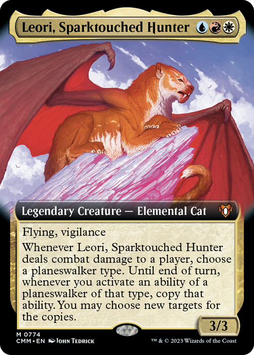 Leori, Sparktouched Hunter (CMM-774) - Commander Masters: (Extended Art) - for just $0.27! 