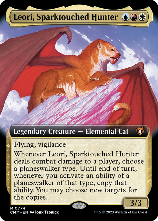 Leori, Sparktouched Hunter (CMM-774) - Commander Masters: (Extended Art) - for just $0.27! 
