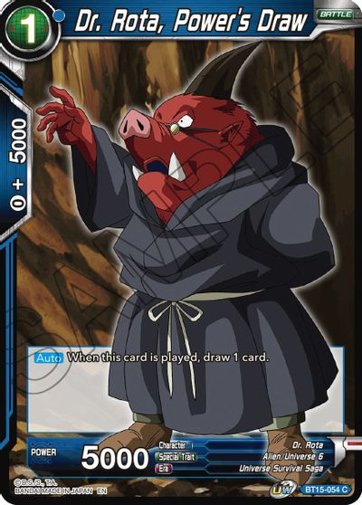 Dr. Rota, Power's Draw (BT15-054) [Saiyan Showdown] - for just $0.10! 