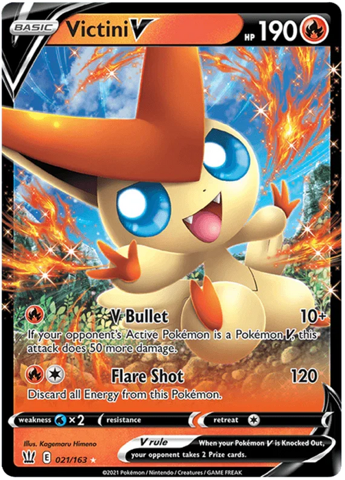 Victini V (021/163) [Sword & Shield: Battle Styles] - for just $0.45! 