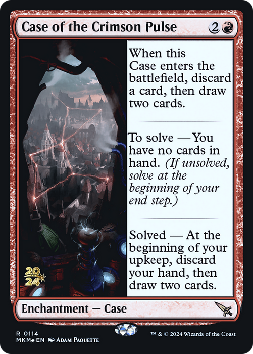 Case of the Crimson Pulse (PRE-114) - Murders at Karlov Manor Promos Foil - for just $0.42! 