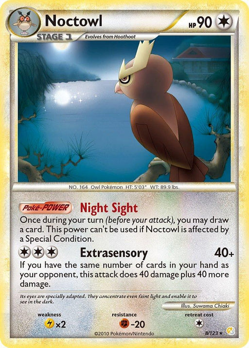 Noctowl (8/123) (Theme Deck Exclusive) [HeartGold & SoulSilver: Base Set] - for just $0.90! 