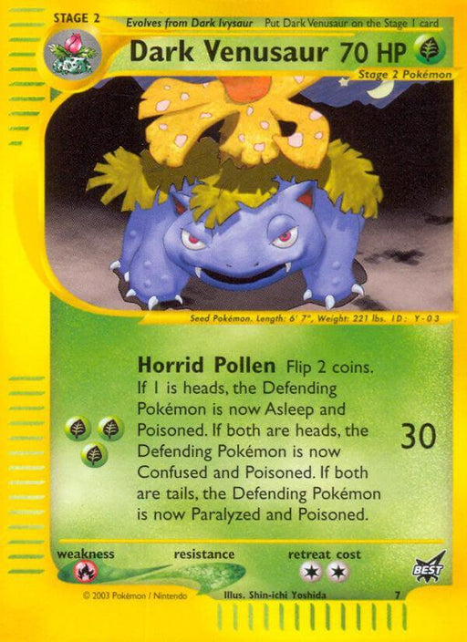 Dark Venusaur (7) [Best of Promos] - for just $52.50! 