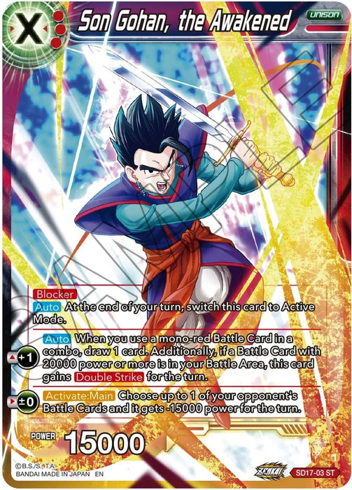 Son Gohan, the Awakened (SD17-03) [Dawn of the Z-Legends] - for just $0.15! 