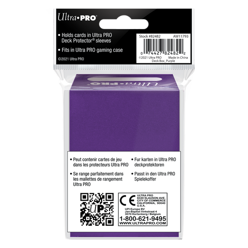 Ultra PRO: Deck Box - Solid Color (Purple) - for just $0! 