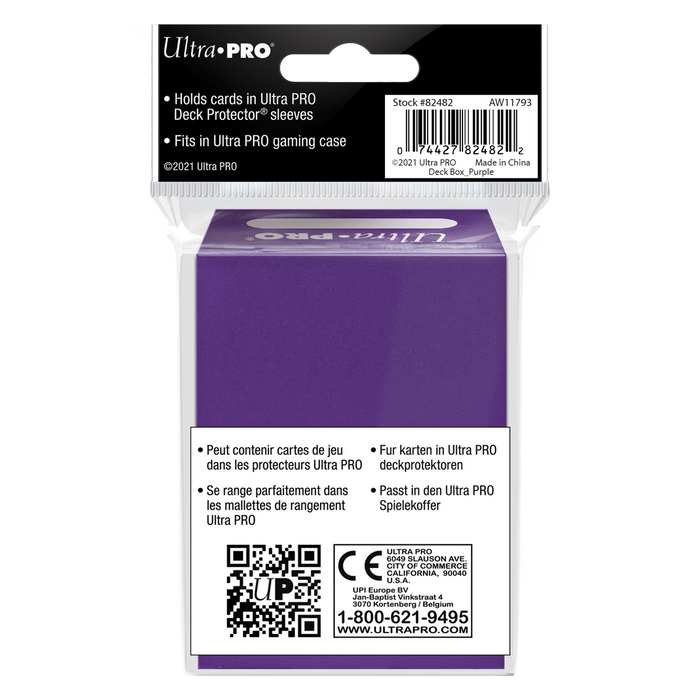 Ultra PRO: Deck Box - Solid Color (Purple) - for just $0! 
