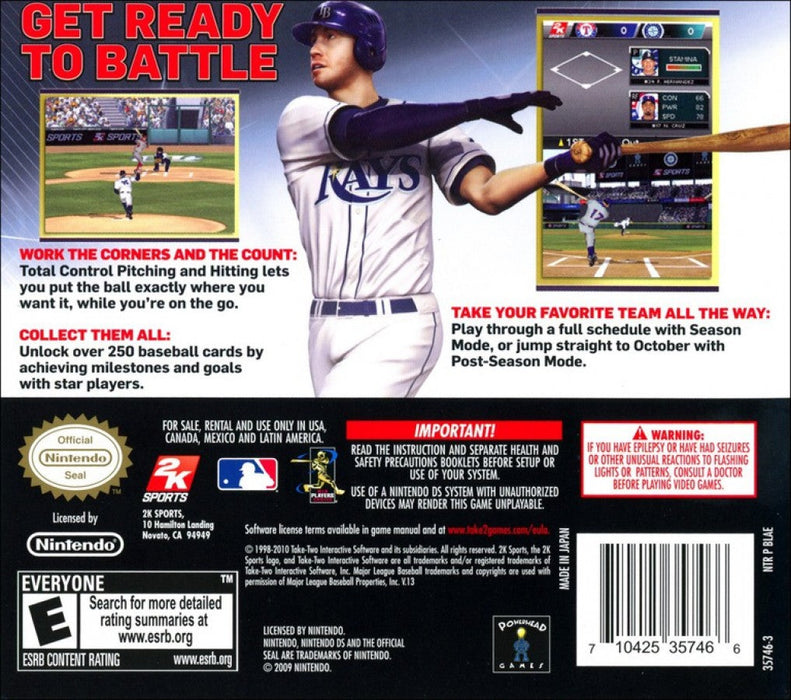 Major League Baseball 2K10 – Nintendo DS (DS) - for just $0! 