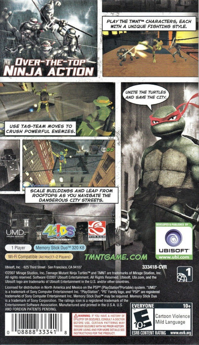 Teenage Mutant Ninja Turtles — PlayStation Portable (PSP) - for just $15.99! 