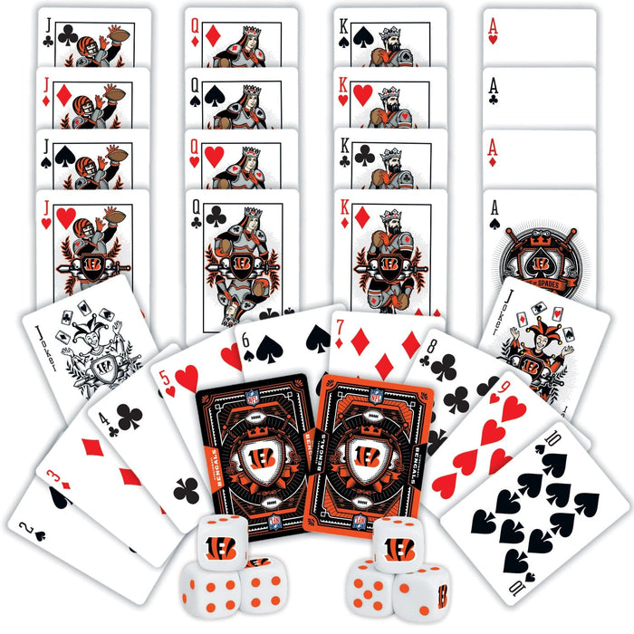 Cincinnati Bengals - 2-Pack Playing Cards & Dice Set - for just $19.99! 
