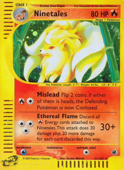 Ninetales (21/165) [Expedition: Base Set] - for just $36.40! 