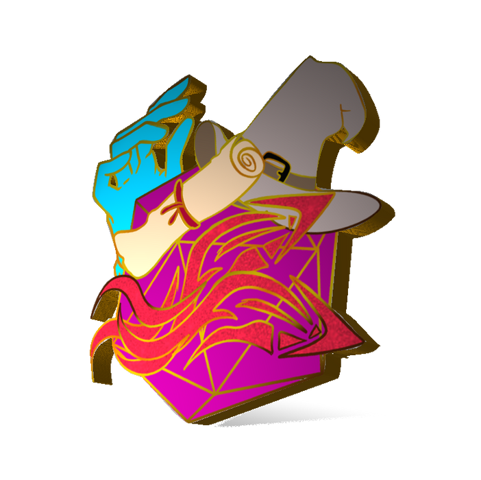 Dungeons & Dragons Role: Wizard Enamel Pin - for just $12! 
