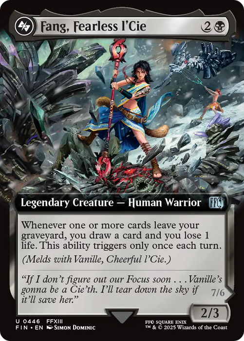 Fang, Fearless l'Cie (Extended Art) (FIN-446) - FINAL FANTASY: (Extended Art) - for just $0.45! 