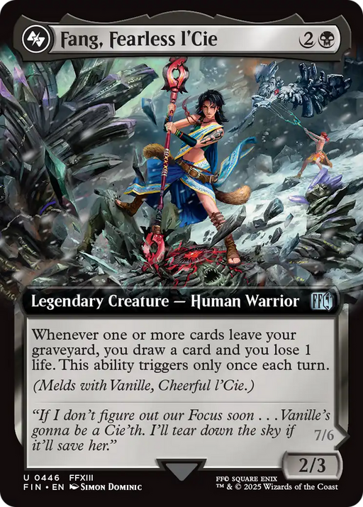 Fang, Fearless l'Cie (Extended Art) (FIN-446) - FINAL FANTASY: (Extended Art) Foil - for just $4.19! 