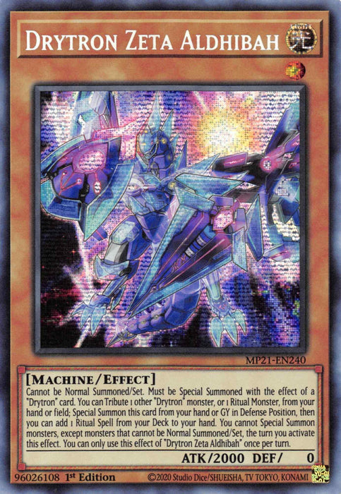 Drytron Zeta Aldhibah [MP21-EN240] Prismatic Secret Rare - for just $0.10! 
