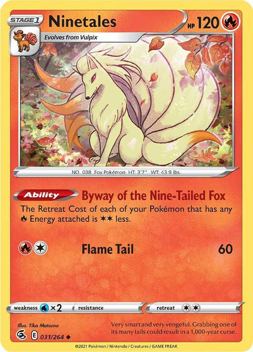 Ninetales (031/264) [Sword & Shield: Fusion Strike] - for just $0.10! 