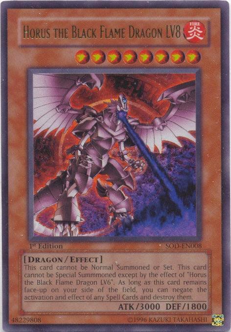 Horus the Black Flame Dragon LV8 [SOD-EN008] Ultra Rare - for just $4.70! 
