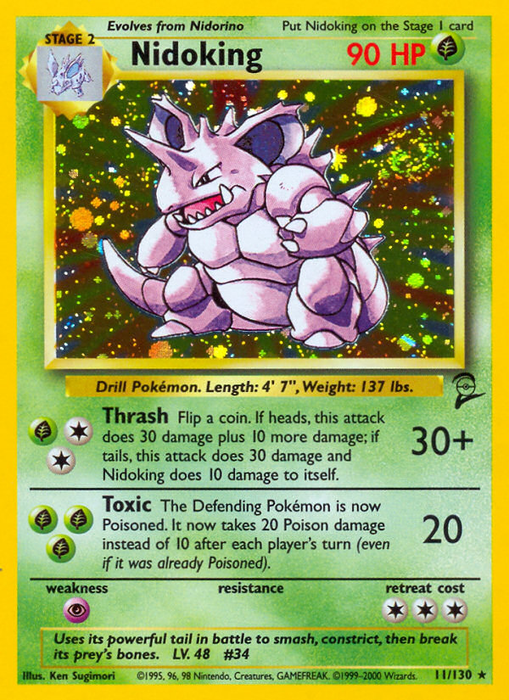 Nidoking (11/130) [Base Set 2] - Just $3.20! Shop now at Retro Gaming of Denver